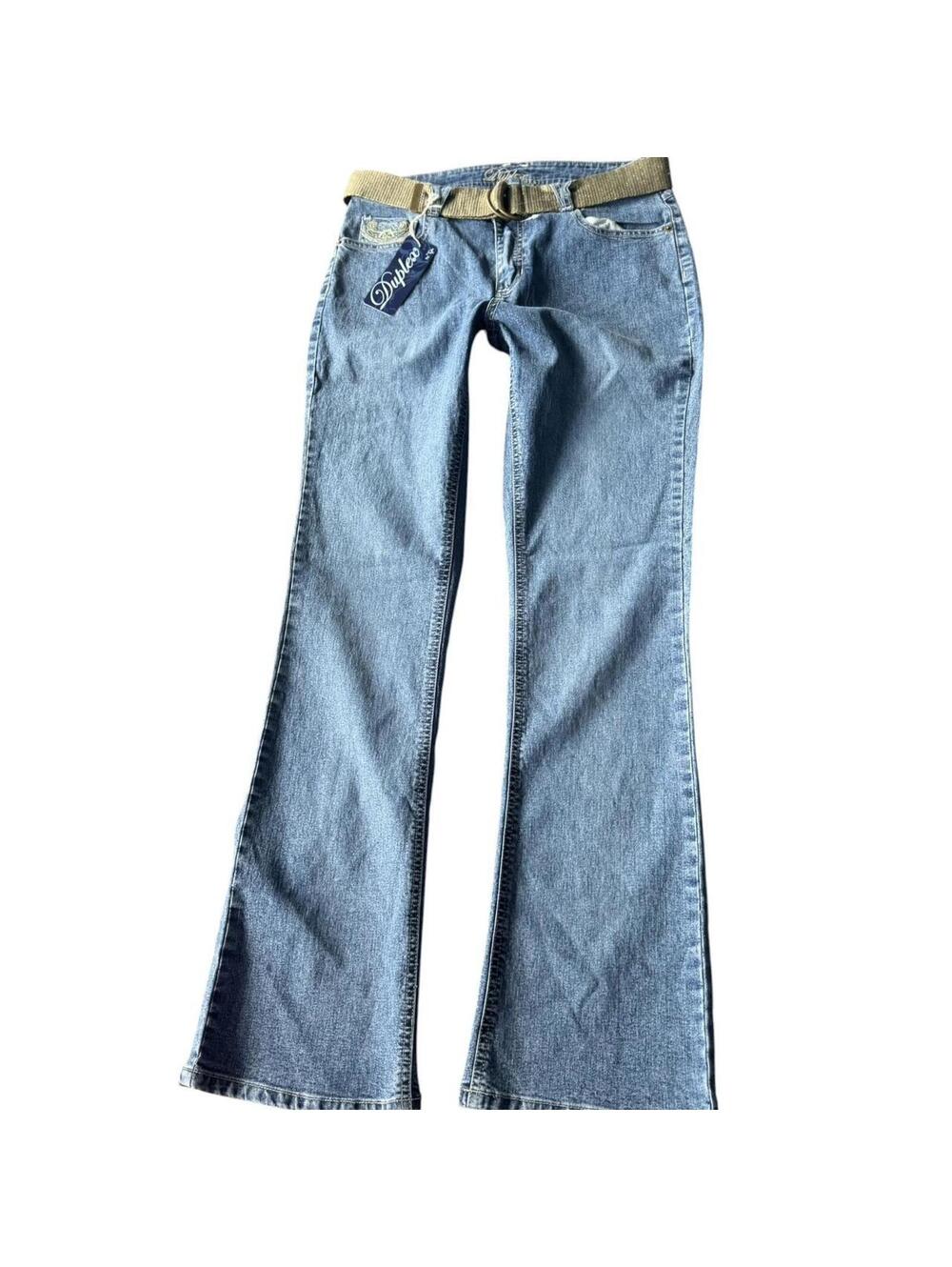 NWT Retro Duplex by Tyte Low Rise Belted Bootcut Jeans size 8